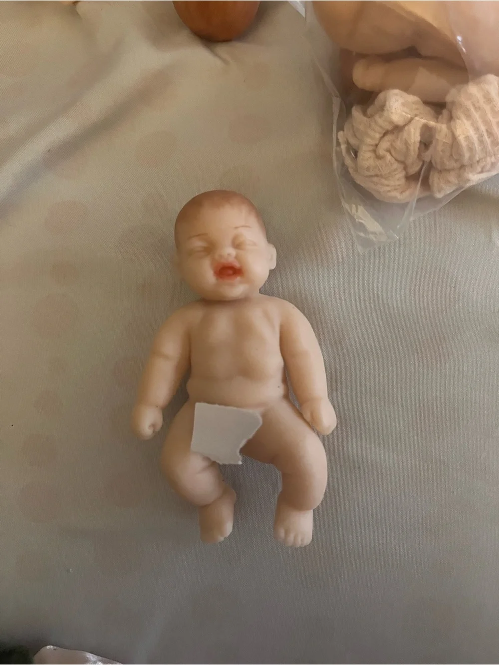 Small silicone baby Doll  collectable - Realistic Newborn baby boy